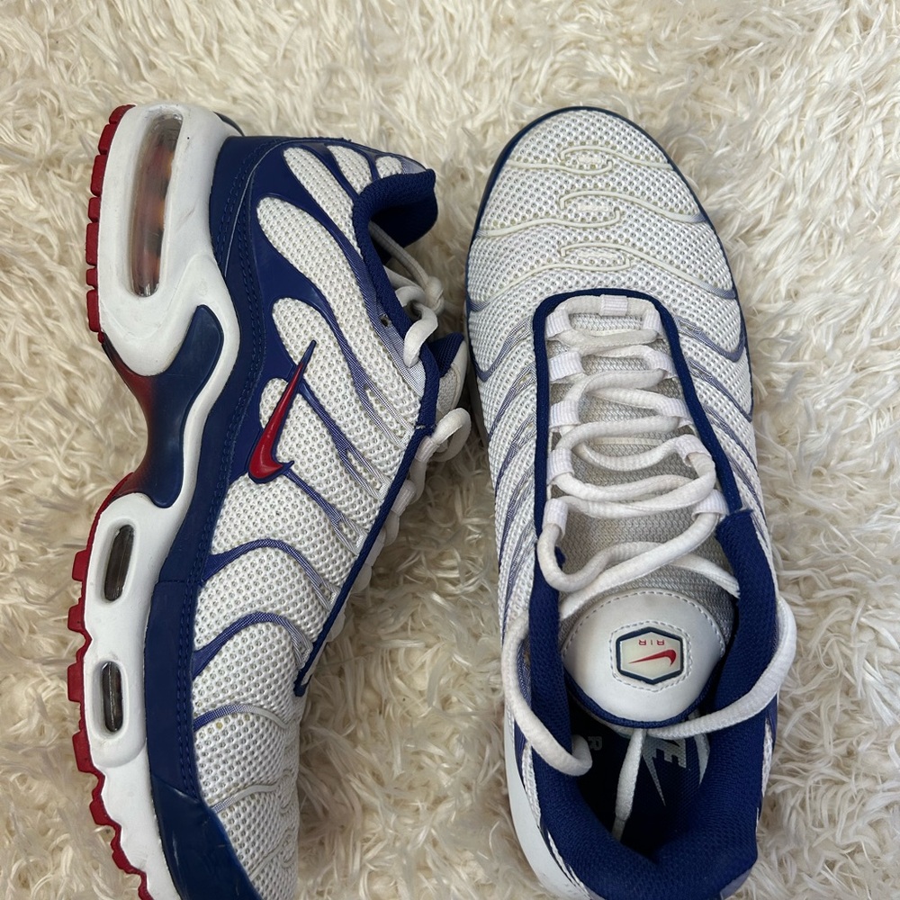 Nike Air Max Plus 2019 Blue and White Sneakers - Picture 2 of 8